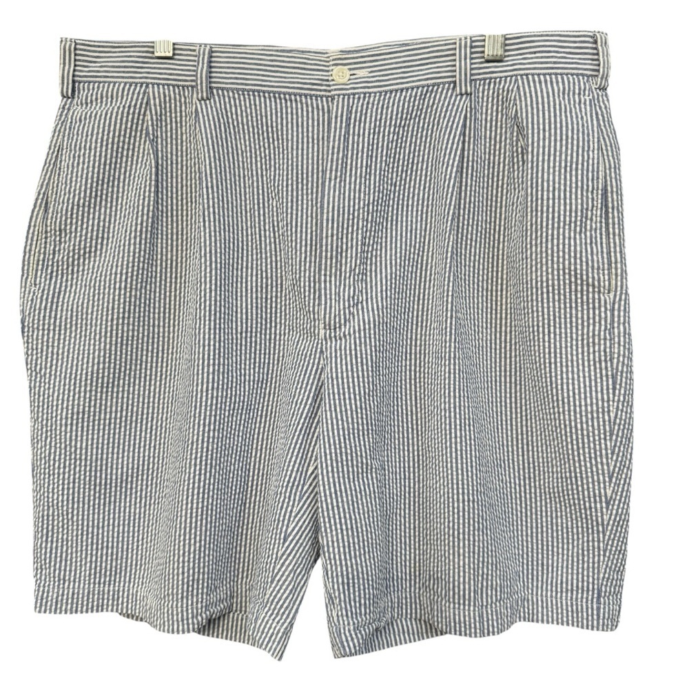 Jos. A. Bank Stays Cool Blue White Seersucker Shorts Men’s 38 Cotton - Picture 1 of 6